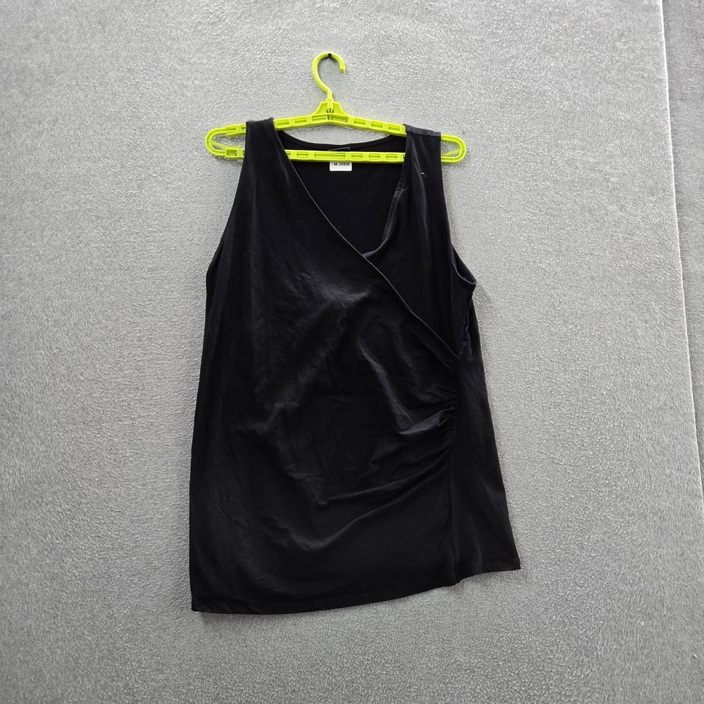 Torrid Women Tank Top 3 Black Surplice Foxy V-Neck Pullover